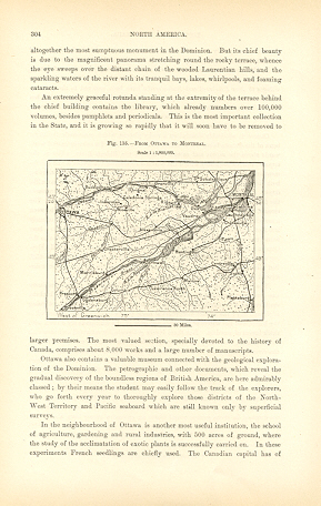 OTTAWA TO MONTREAL,TOPOGRAPHY OF ONTARIO,CANADA,1893