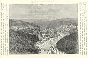 VIEW OF MAUCH CHUNK,PENNSYLVANIA,1893 Historical Print