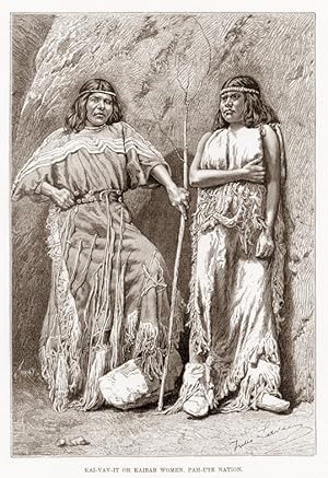 Kaibab Women of Paiute Indians,Kaibab Indian Reservation,1893 Print