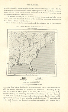 NORTH ATLANTIC AND MEXICAN GULF COASTLANDS,1893 Map