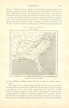 SCENE OF THE CIVIL WAR,1893 Historical Map