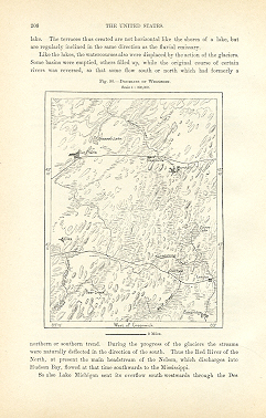 DRUMLINS OF WISCONSIN,1893 Historical Map