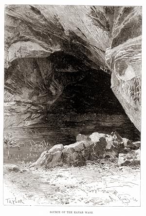 SOURCE OF THE KANAB WASH,1893 Historical Print