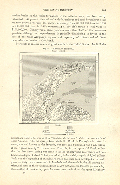 KEEWEENAW PENINSULA IN MICHIGAN,1893 Historical Map