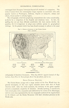 ZONES OF ALTITUDE OF THE UNITED STATES,1893 1800s Antique Map