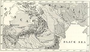 THE RUMANIANS,Romania,Turkey in Europe,1800s Antique Map