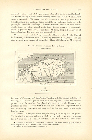 SURVEYED AND ARABLE LANDS OF THE GASPE PENINSULA