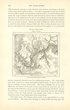 GRAND CANYON,Colorado Basin,1893 Historical Map