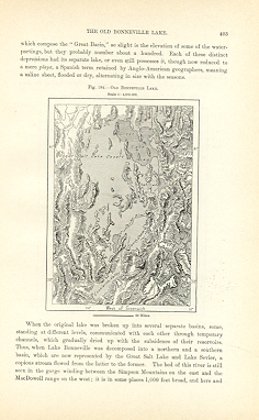OLD BONNEVILLE LAKE - UTAH,1893 Historical Map