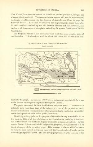 DOMAIN OF THE PACIFIC RAILWAY COMPANY,1800s Antique Map