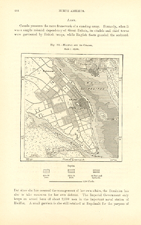 HALIFAX and CITADEL,CITY PLAN,NOVA SCOTIA,1893 Map