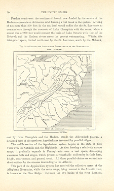 AXIS OF THE APPALACHIAN SYSTEM SOUTH OF THE SUSQUEHANNA