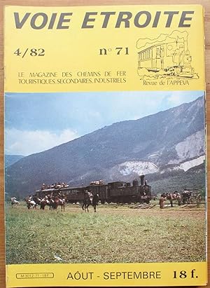 Voie étroite - Numéro 71 - 4/1982 de août-septembre 1982