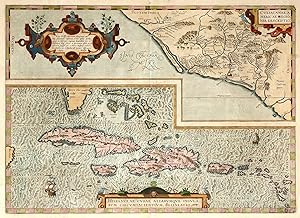 Culiacanae, Americae Regionis, Descriptio. Hispaniolae, Cubae, Aliarumqe Insualrum Circumiacienti...