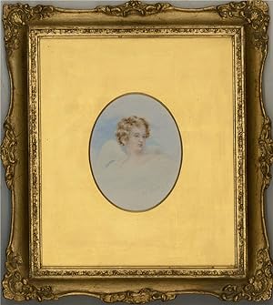 J. Harding - 1820 Watercolour, Cherub