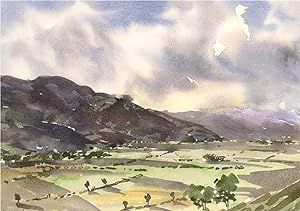 Daniel Nichols - Contemporary Watercolour, Langdale Valley, Lake District