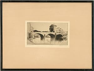 Peter Graham RA (1836-1921) - Late 19th Century Etching, Monnow Bridge