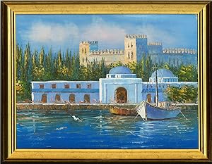 Alexiey - Contemporary Oil, Riverside Temple