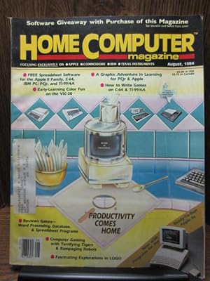 HOME COMPUTER MAGAZINE: August 1984 - PRODUCTIVITY