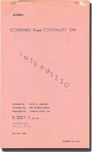 Intermezzo (Original post-production script for a 1961 re-release of the 1939 film)