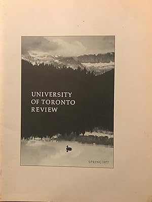 University of Toronto Review: Volume One, Number One, Spring 1977.