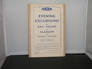 LMS Publicity Sheet for Evening Excursions and Rail Cruises from Glasgow and District Statiions, ...