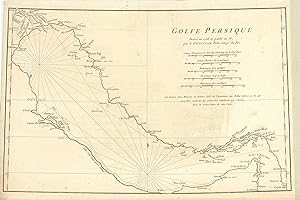 Golfe Persique. Dressé en 1758 et publié en 76 par le Sr. d'Anville, Prém[ier] Géogr[aphe] du Roi.