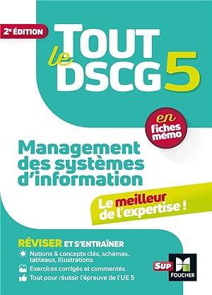 tout le DSCG 5 en fiches mémo : management des systèmes d'information (2e édition)