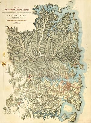 Map of the Country Around Sydney from a Reconnaissance by Lieut. Parrott Volr. Engineers under th...