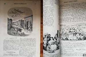 SEMANARIO PINTORESCO ESPAÑOL: N 32 ,7 agosto 1853: Puerta y Arrabal de San Dionisio Paris / Porte...