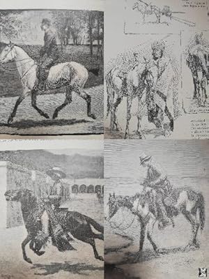 Los Caballos de las llanuras. Frederic Remington. Artículo + 9 grabados. 1890