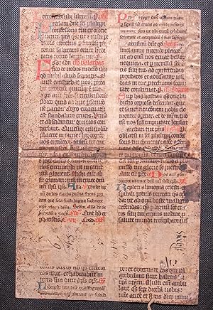 Missal. Germany, 14th century manuscript