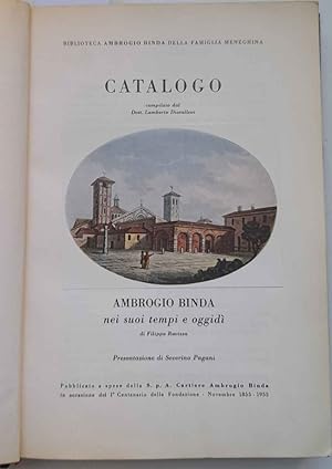 Catalogo (biblioteca) Ambrogio Binda nei suoi tempi e oggidì
