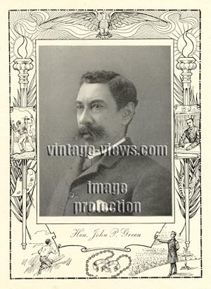 HONOROUBLE JOHN P. GREEN,Negro Genealogy,1902 Photo