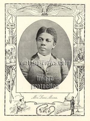 MRS LENA MASON,Negro Genealogy,1902 Photo