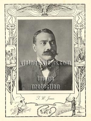HON. THEODORE W. JONES,Negro Genealogy,1902 Photo
