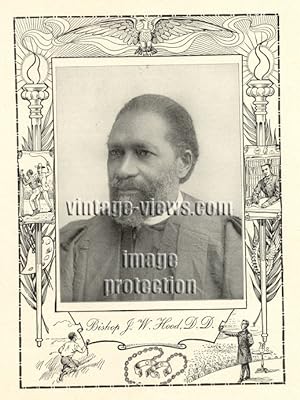 BISHOP JAMES WALKER HOOD,Negro Genealogy,1902 Photo