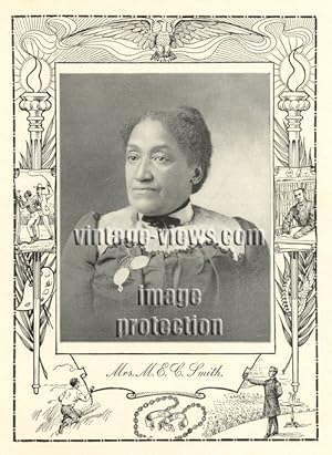 MRS MARY E.C. SMITH,Negro Genealogy,1902 Photo