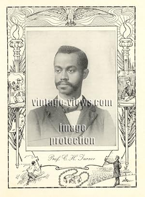 PROF CHARLES HENRY TURNER ,Negro Genealogy,1902 Photo