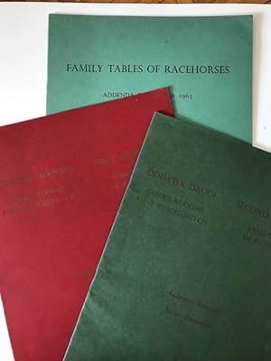 Family Tables of Racehorses: First and Second Supplements, Addenda for 1962 & 1963 [3 vols.]