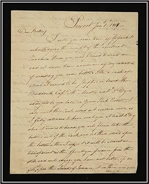 [Havana, Cuba, Legal Affairs; 19th century letters] Letter dated January 1, 1818