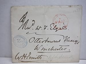 1878: WILLIAM HENRY SMITH - ADMIRALTY SIGNED ENVELOPE