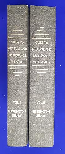 Guide to Medieval and Renaissance Manuscripts in the Huntington Library. Volume I [with] Volume I...