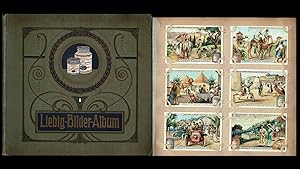 31 vollständige deutsche Serien Liebig-Sammelbilder im Original-Jugendstilalbum (ca. 1900-1915)