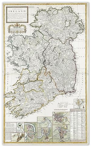 A New Map of Ireland Divided into its Provinces, Counties, and Baronies, wherein are Distinguishe...