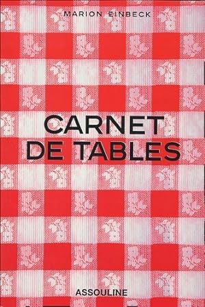 Carnet de tables - Marion Einbeck