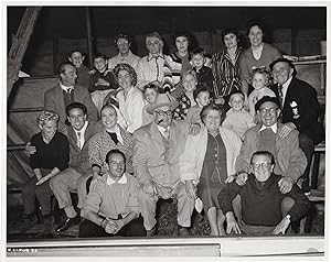 Life is a Circus (Original cast photograph with director Val Guest, circus showman Billy Smart, a...