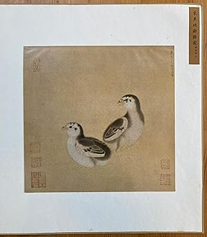 Chicks.by Li Ti of the Sung Dynasty (960-1279) Same size as the original painting on silk