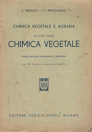 Chimica vegetale e agraria: volume primo Chimica vegetale