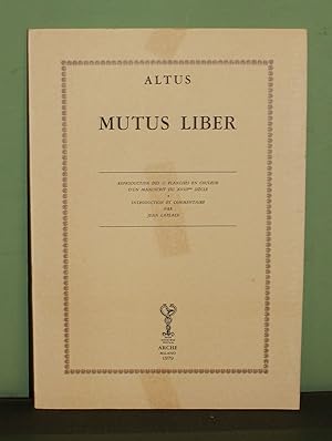 Mutus Liber. Reproduction des 15 planches en couleur d'un manuscrit du XVIIIéme siècle. Introduct...